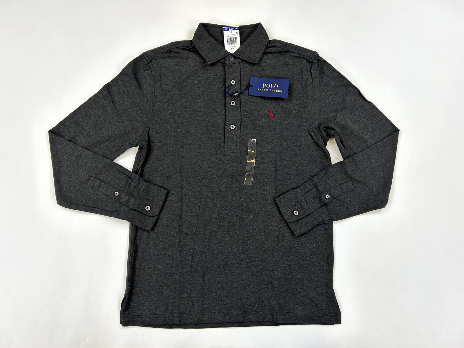 Трикотажная рубашка Polo Ralph Lauren Henley - Темно-синий (винный) - Размер: Маленький