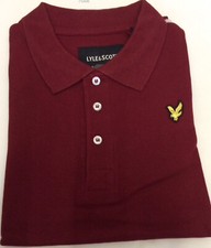 Image of LYLE AND SCOTT SHORT SLEEVE SOLID COLLAR POLO SHIRT FOR MEN