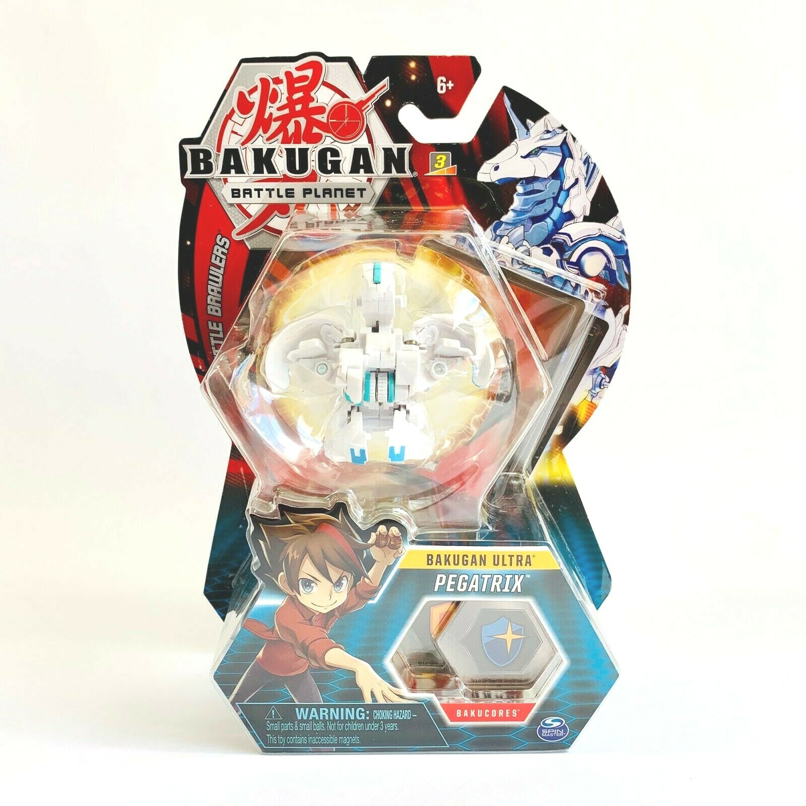 Bakugan, Pyrus Pegatrix, 2-inch Tall Collectible Action Figure And Trading Card For Ages 6 And Up Multi