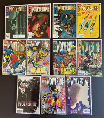 WOLVERINE 23 30 34 50 54 60 68 77 82 85 100 Marvel (1990-1996) Lot of ...