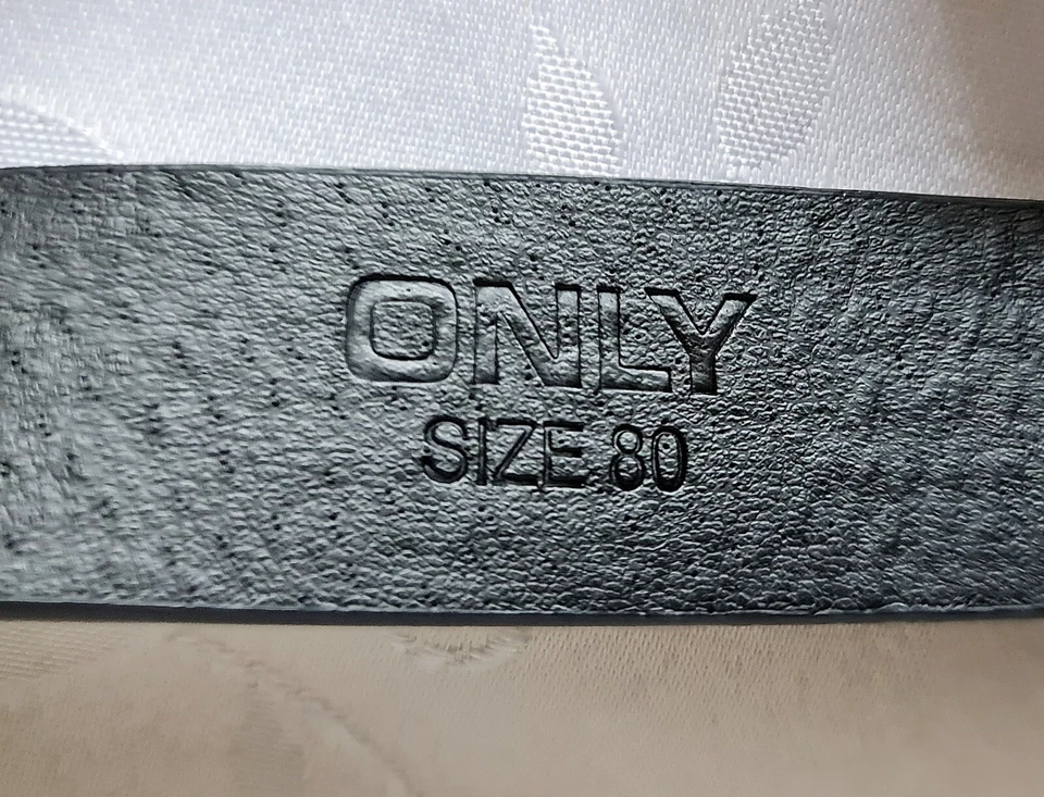 PIEZAS AUTÉNTICAS ACCESORIOS SOLO CINTURÓN IMITACIÓN CUERO NEGRO 80 Foto 3 de 4