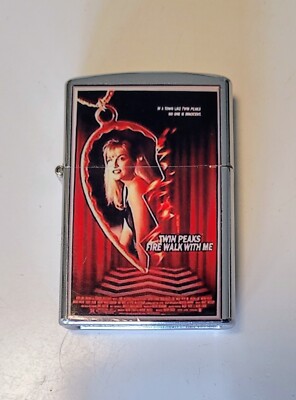 Twin Peaks Laura Palmer FWWM flip-top lighter. Collectible, RARE, David Lynch