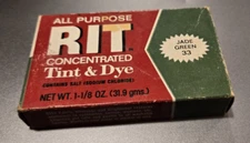 Vintage All Purpose Rit Concentrated Tint & Dye in Jade Green 33 *New Old Stock*