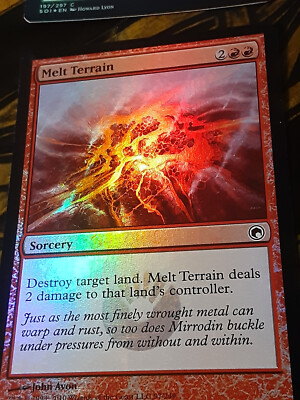 Melt Terrain FOIL  ,  Scars of Mirrodin  ,  Light play,  MTG, FREE SHIPPING