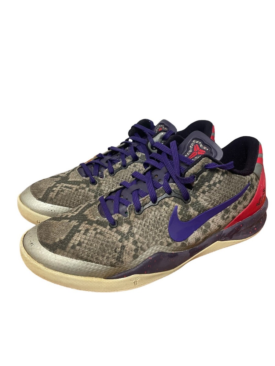 Nike Kobe 8 System Mine Grey OG '13 Snake Purple US 7 Youth Nike Kobe 8 System Mine Grey OG '13 Snake Purple US 7 Youth