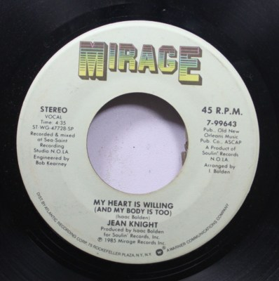 #ad Soul 45 Jean Knight My Heart Is Willing And My Body Is Too My Toot Toot On $5.00