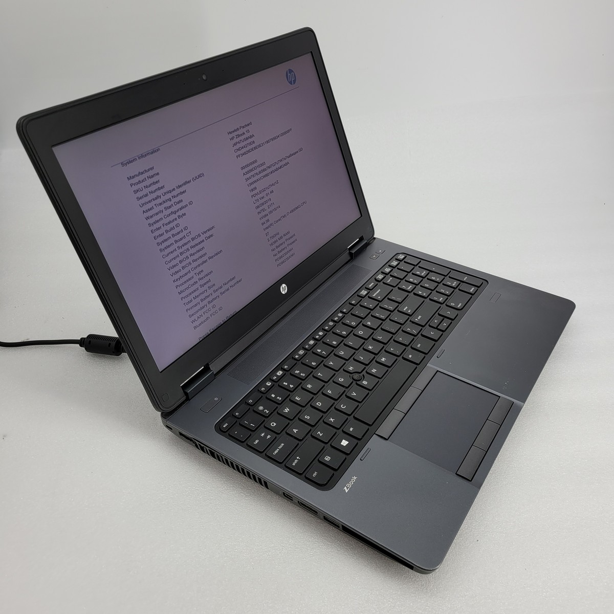HP ZBOOK 15 Core i7-4800MQ 2.7GHz 16GB RAM 500GB HDD 15.6