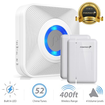 Magnetic Door Chime Wireless Window/Door Open Contact Sensor Alarm Entry Alert