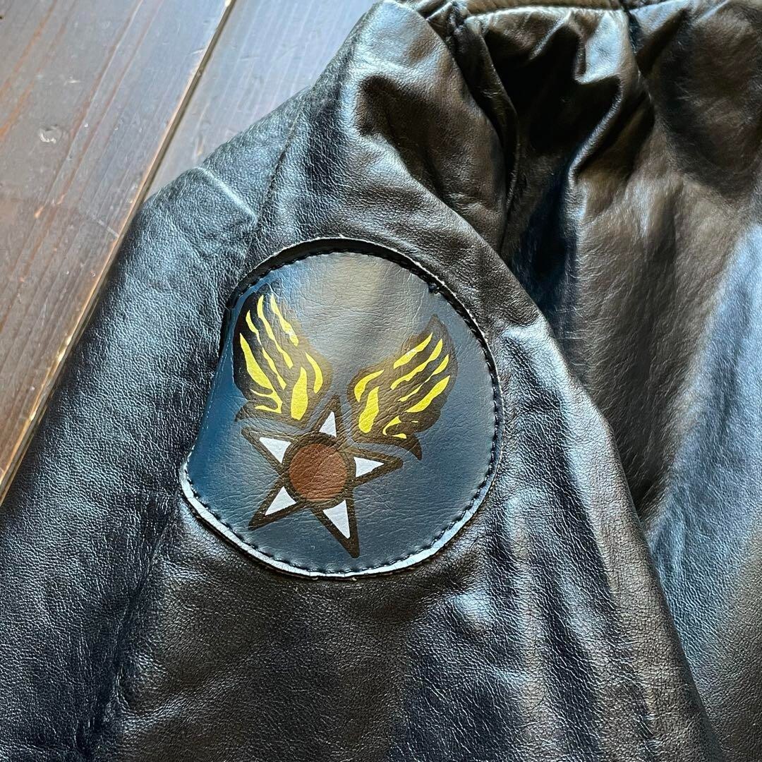 Avirex Men's G-1 Flight Jacket Black Size M 80s Vintage Stylish From Japan image 6