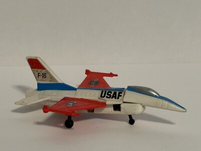 Zybots Changeable Robot F-16 Fighter Plane, Vintage 1984 Remco Transformer