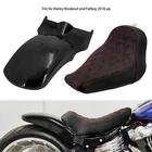 Short Fender Red Line Solo Seat Kit Fit For Harley Softail Fatboy FLFBS FLFB 18+