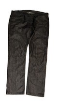 J Brand Walker Relaxed Straight Leg Zipper Fly Jeans Mens 40x33 Black Dark Wash