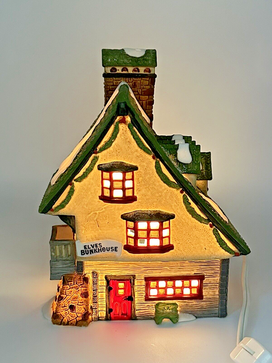 Department 56 Elf Bunkhouse 5601-4 North Pole Series Heritage