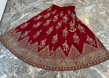 Wedding Party Pure Silk Embroided Lehenga  with matching Dupatta
