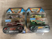 2024 Spin Master Monster Jam Race Car 2-pack Zombie & Dragon Lot of 2