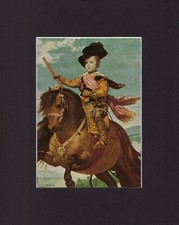 8X10 Black Matted Painting Print Art Picture: Velasquez Diego Rodriguez de Silva