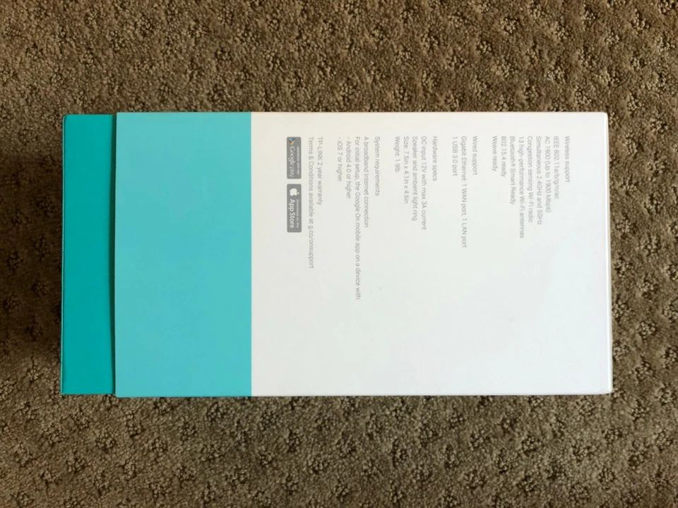 Google TP-Link OnHub 1900 Mbps 1-Port Gigabit Wireless AC Router (TGR1900BLU) - Image 2 of 2