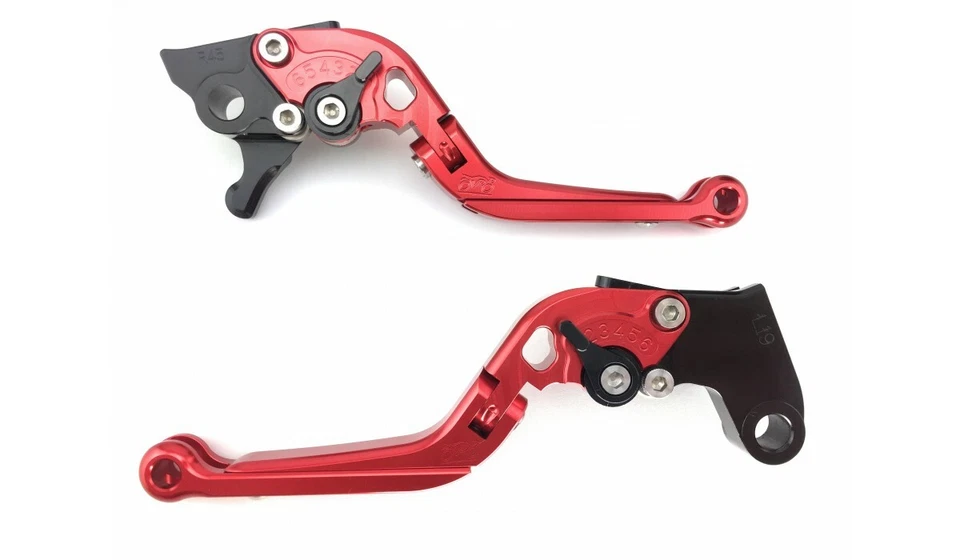 Paire Leviers Repliables Flip Up Rouges BMW G650GS 650GS G650 GS R13 2010-2014 - Photo 2/4