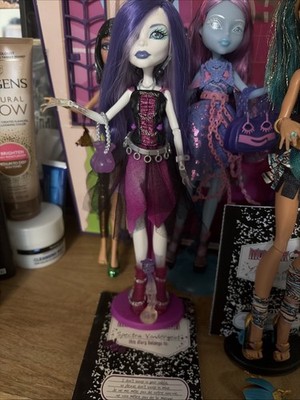 Mattel Monster High First Wave Spectra Vondergeist Doll 2008 Black Elastics