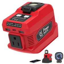 220W Power Inverter Compatible with Milwaukee 18V Battery  DC 20V to AC 110V...