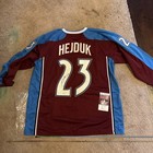 Milan Hejduk Custom Colorado Avalanche Signed Jersey JSA COA — photo 1