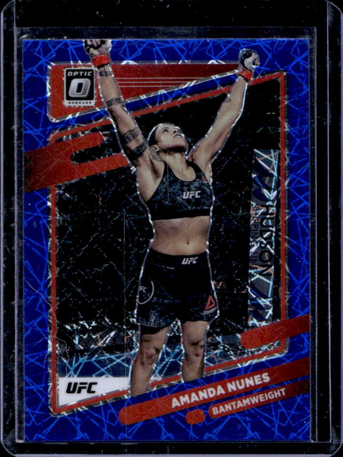 2022 Donruss Optic UFC Amanda Nunes Blue Velocity Prizm #15