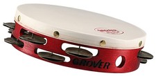 GROVER Tambourine Heat Treated German Silver 2 Rows 8 Inches GV-T2HTS-8
