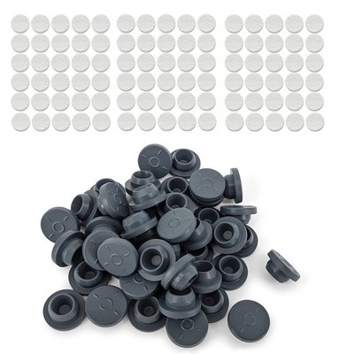 100PCS Self Healing Injection Ports and 120PCS Synthetic Filter Stickers Mush...