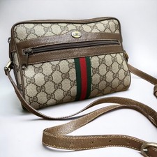Borsa a tracolla Gucci linea Sherry PVC marrone autentica I0318429