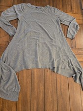 roamans gray sweater dress tunic
