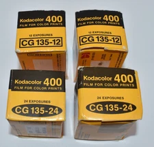 Vtg Kodack Kodacolor 400 Film (lot of 4) 2-24 Exposure 2-12 Exposure Exp 1981