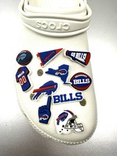 Buffalo Bills 10 Piece Shoe Charm Set