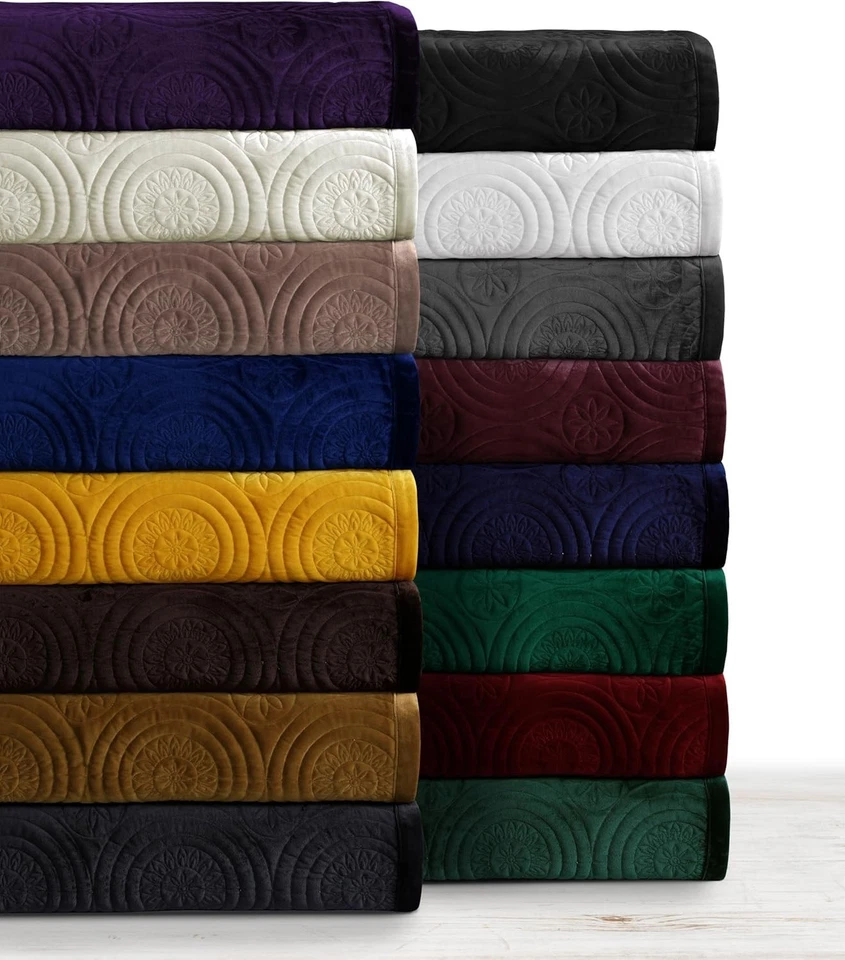 Lujoso juego de edredón de terciopelo de gran tamaño, tamaño king, gris humo Foto 4 de 4