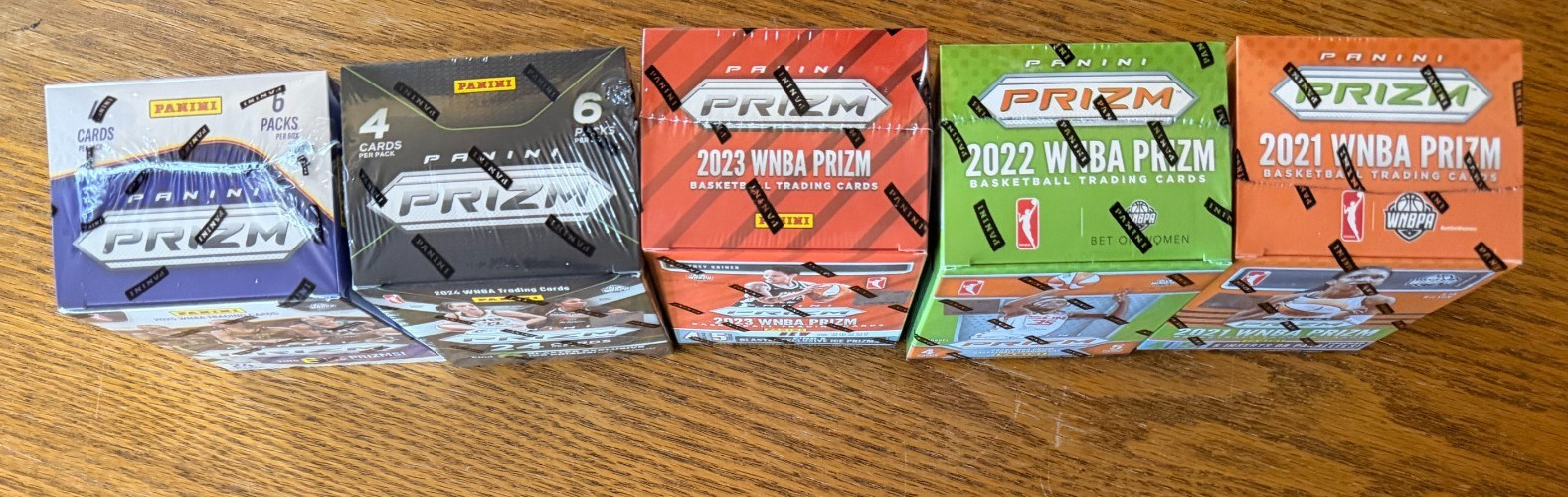 2021-22-23-24-25 PANINI Prizm WNBA 5 BLASTER BOX LOT 5 YEARS OF ROOKIES CAITLIN? view 3
