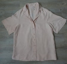 H&M Oversized Damen Hemd mit kurzen Ärmel Gr...