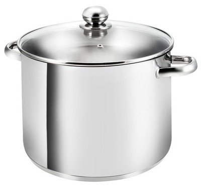 XXL Induktion Kochtopf Gigant, Ø 28 cm, Höhe 21 cm, 12,5 Liter, Edelstahl