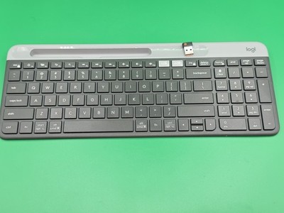 Logitech K585 Multi-Device Slim Wireless Keyboard With Receiver - Graphite