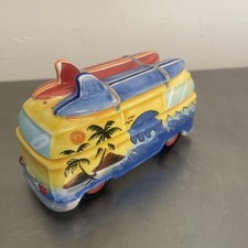 Vintage Volkswagen Surf Van Salt Pepper Shaker Set By Clay Art 2004