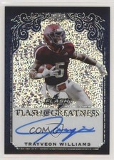 2019 Leaf Flash of Greatness Blue 38/50 Trayveon Williams #FG-TW1 Auto x1x