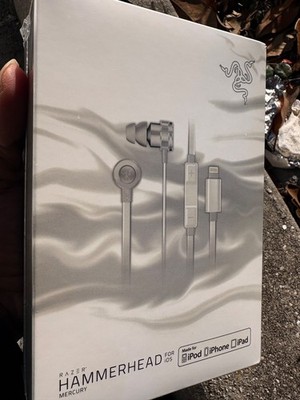 NEW SEALED Razor Hammerhead iOS Mercury edition wired earbuds
