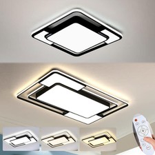 90/150W LED Deckenleuchte Wohnzimmer Deckenlampe Dimmbar Fernbedienung Design