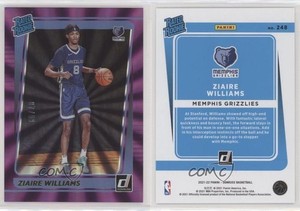 2021 Panini Donruss Rated Holo Purple Laser /99 Ziaire Williams #248 Rookie RC