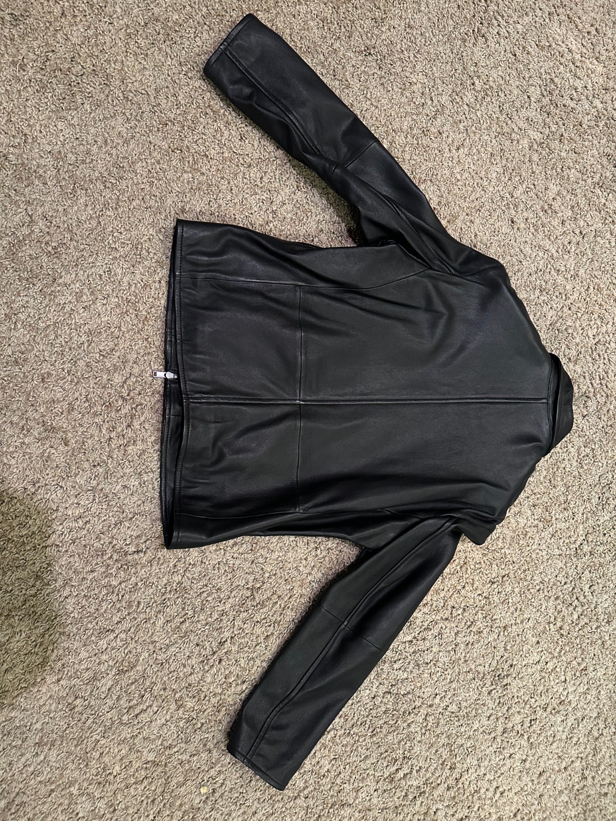 Massimo Dutti Black Nappa Leather Jacket - Size Medium - NEW/Unworn - SOLD OUT image 7