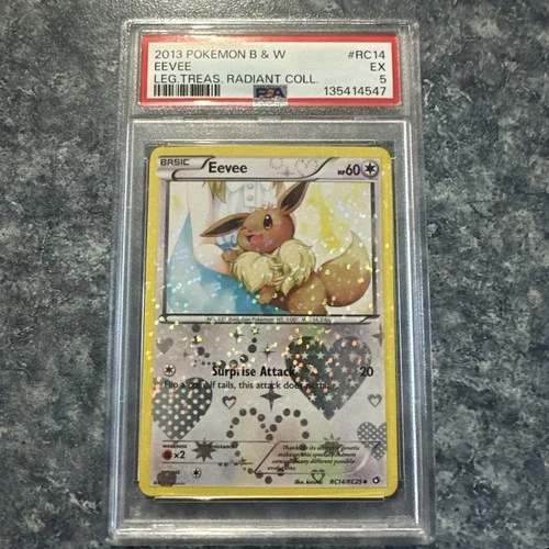 Eevee RC14/RC25 PSA 5 Legendary Treasures Radiant Collection