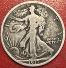 1917-D (REV) Walking Liberty Half Dollar. Free Shipping
