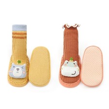 Baby Sock Shoes Slip Resistant Soft Cute Warm Lightweight First Walking Shoes