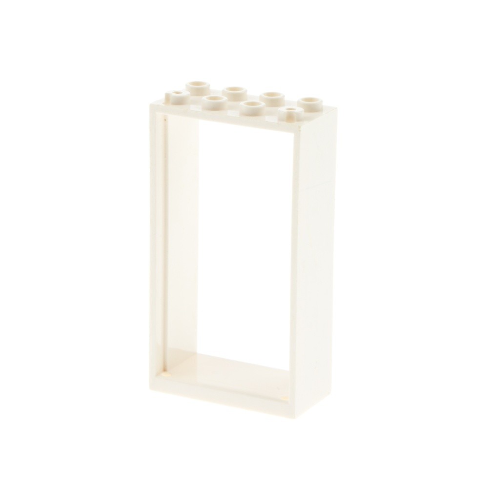 1x Lego Door Frame 2x4x6 White without Glass Door Leaf House 4528140 60599