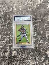 Drew Brees Signed 2001 Topps Rookie Card Saints HOF PSA DNA. rookie card picture