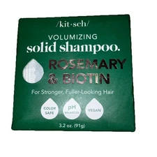 Kitsch Rosemary & Biotin Volumizing Solid Hair Shampoo Bar Sulfate Free 3.2oz