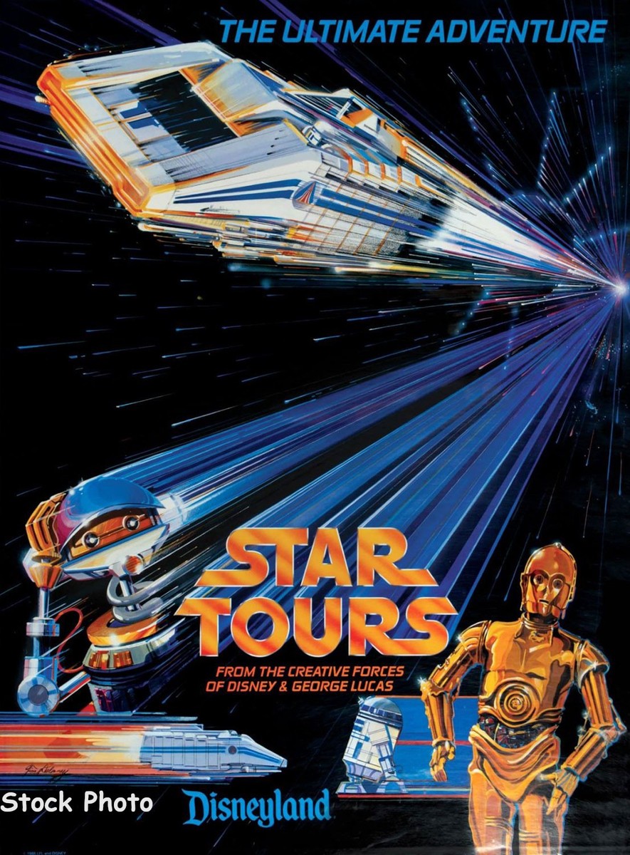 ゆう】スターツアーズ STAR TOURS 公式ポスター Star Tours: The